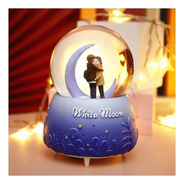 White Moon Kar Küresi Orta Boy