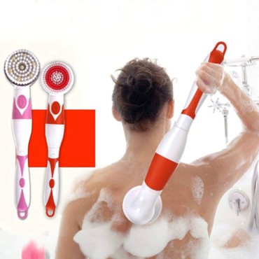 4 in 1 Su Geçirmez Elektrikli Banyo Fırçası Çok Fonksiyonlu Vücut Temizleme Fırçası 