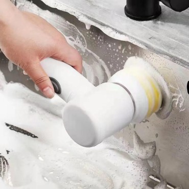 Şarjlı 5 Başlıklı Otomatik Temizleme Fırçası 