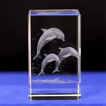 3D Kristal Yunus Figürü 