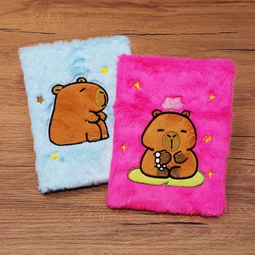 Ayıcık Motifli Peluş Kapaklı Defter 