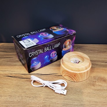 Kalpli Usb'li Dönen Cam Küre 