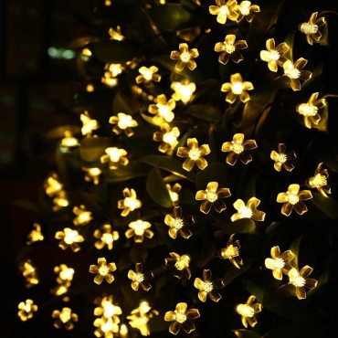 Solar 5m 50 Led Papatya Gün Işığı 8 Fonksiyonlu