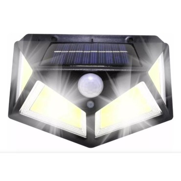 Solar Hareket Sensörlü Duvar Lambası 100 Led 