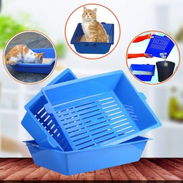3 Katlı Kedi Tuvaleti Elekli Kedi Tuvaleti 