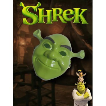 Yeşil Shrek Maskesi 21x25 cm