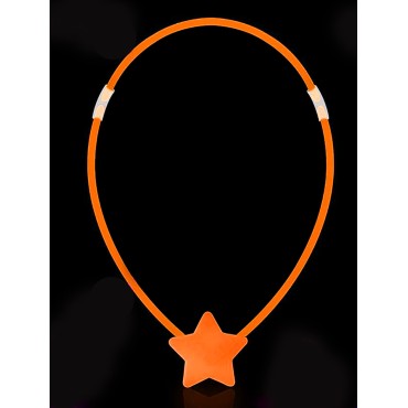 Glow Yıldız Kolye - Glow Kolye - Glow Stick Partisi Yıldız Kolye 6 Adet