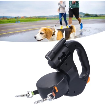 Çok Fonksiyonlu Çift Köpek Gezdirme Tasması 