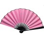 Plastik Kumaş Yelpaze 12'li Pembe