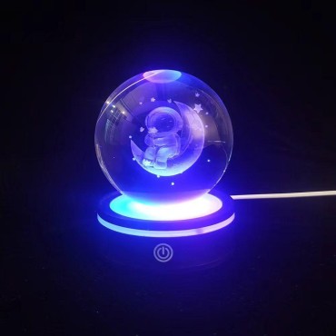 Toptan Renk Değiştiren Yeni Nesil Usb'li Dönen Cam Küre