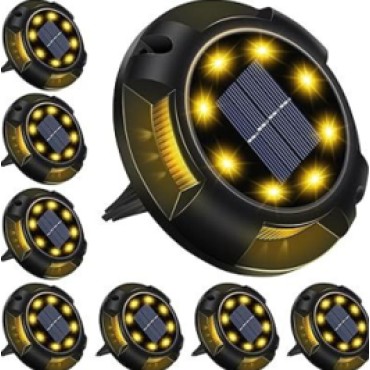 4'lü Solar Panelli Kazıklı Zemin Solar Ledi 8+4 Led GÜN IŞIĞI
