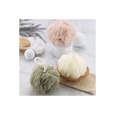Banyo Lifi Yumuşak Top Lif Naturel Ponpon Banyo Lifi 35 Gr Yumuşak Banyo Lifi 